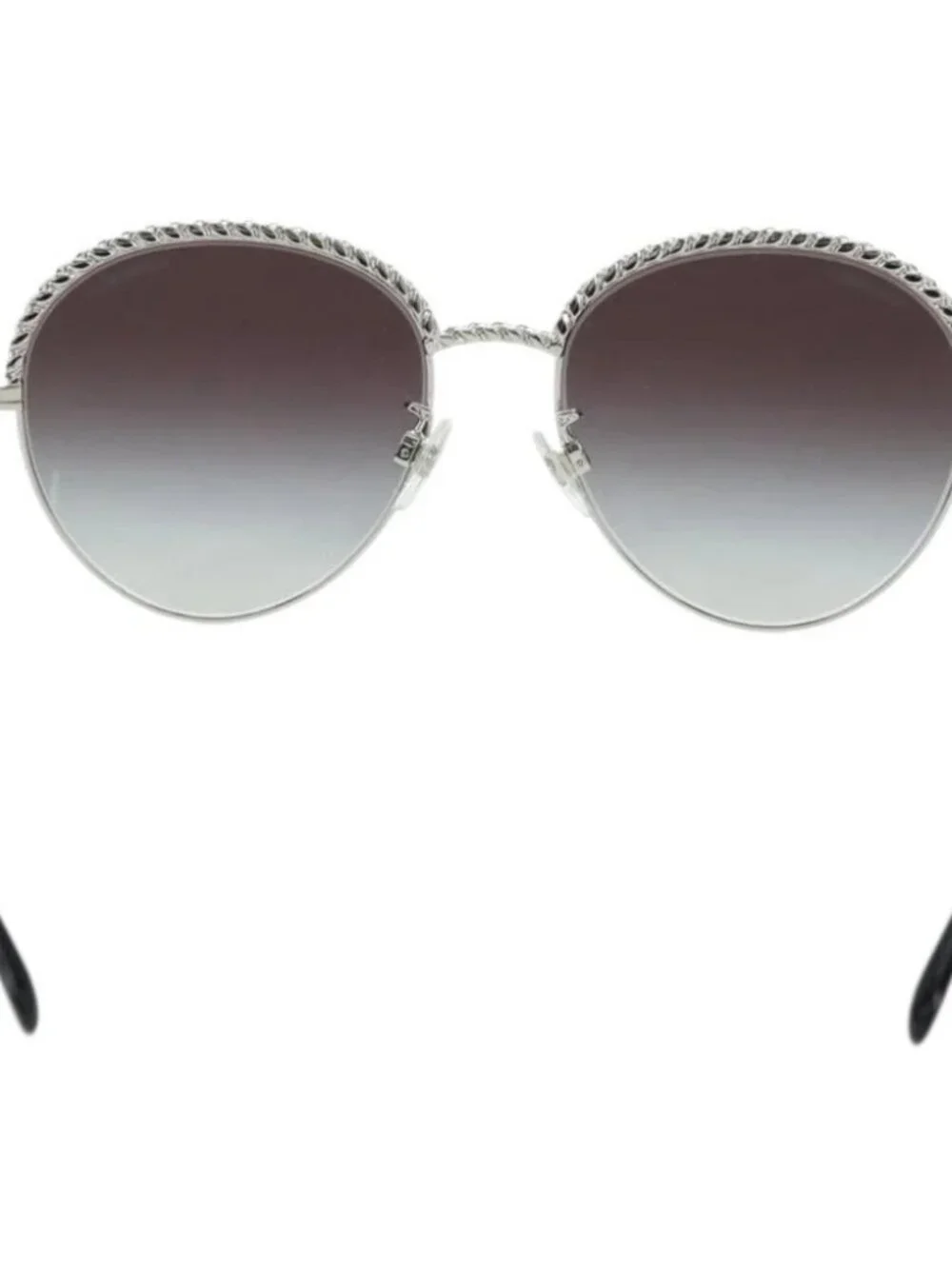 CHANEL Sunglasses metal Silver tone 4242 CC Auth 177100V  display picture 3